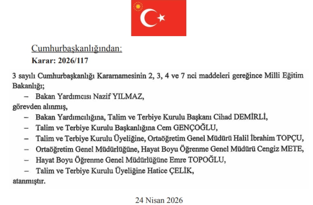 Milli Eğitim Bakanı yardımcısı Nazif Yılmaz neden görevden alındı, yeni MEB Bakan Yardımcısı Cihad Demirli kimdir?