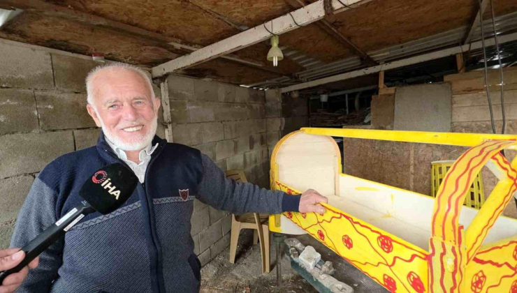 Mesleğine ömrünü adayan tahta beşik ustası, sanatını yaşatacak çırak bulamadı