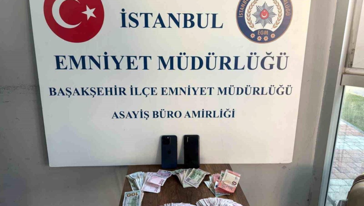 Başakşehir'de hırsızlık şüphelisi polisten kaçarken lastikler indirilerek yakalandı