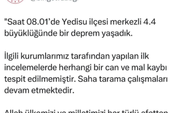 Bingöl Valiliği: "Saha tarama çalışmaları devam etmektedir"
