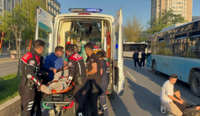 Çorlu'da otobüse çarpan motosiklette 2 yaralı