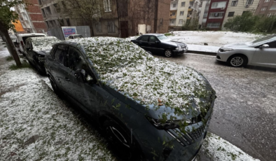 Elazığ'da dolu hayatı olumsuz etkiledi