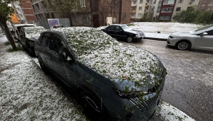 Elazığ'da dolu hayatı olumsuz etkiledi