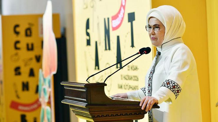 Emine Erdoğan'dan "Rami Çocuk ve Sanat Bienali" paylaşımI