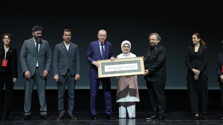 Cumhurbaşkanı Erdoğan, 'Bir Adam Yaratmak' filminin galasına katıldı
