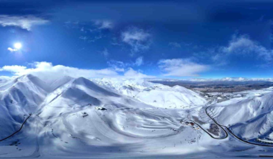 Palandöken beyaz örtüsü ile hayran bıraktı