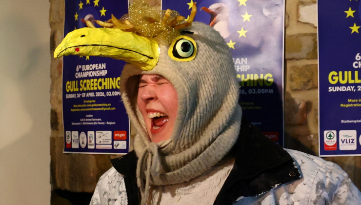 Martı Çığlığı Şampiyonası. En iyi martı taklidi için kıyasıya yarıştılar