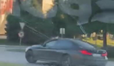 Trafikte herkesin canını tehlikeye attı