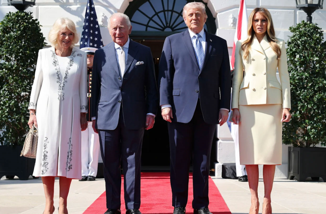 ABD Başkanı Trump, Beyaz Saray'da İngiltere Kralı 3. Charles'ı resmi törenle karşıladı