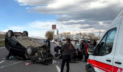 Otomobil takla attı; 4 yaralı