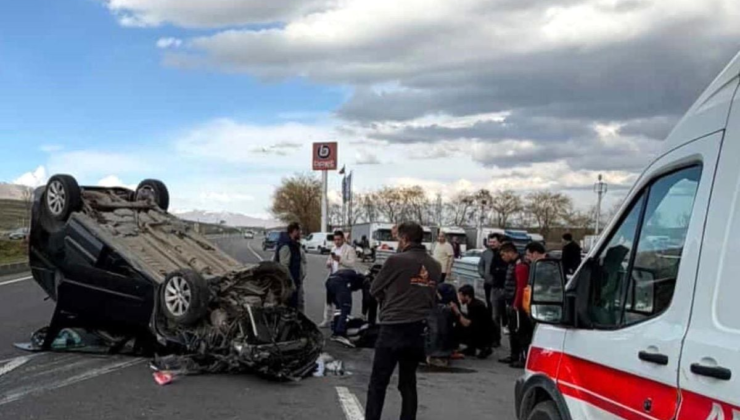 Otomobil takla attı; 4 yaralı