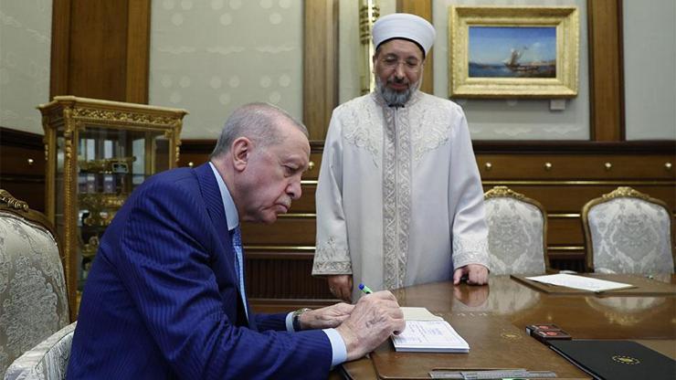 Cumhurbaşkanı Erdoğan, Türkiye Diyanet Vakfına kurban bağışında bulundu