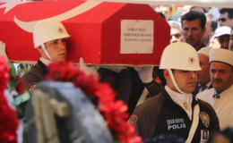 Kazada şehit olmuştu: Polis memuruna veda