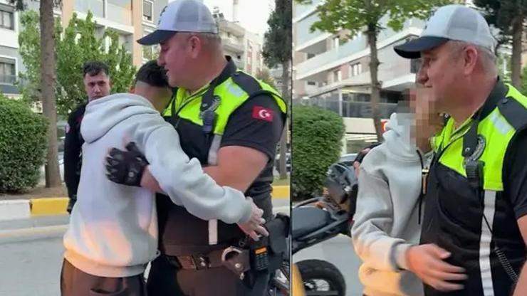 Polise sarılıp ağladı! Ehliyetsiz sürücüye ibretlik ceza