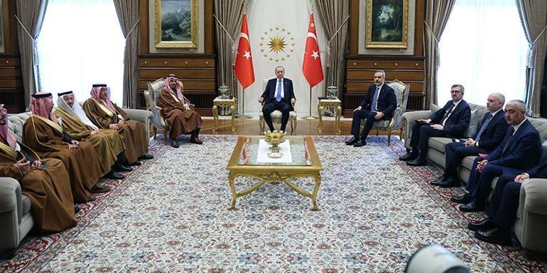 Cumhurbaşkanı Erdoğan, Suudi Dışişleri Bakanı Ferhanı kabul etti