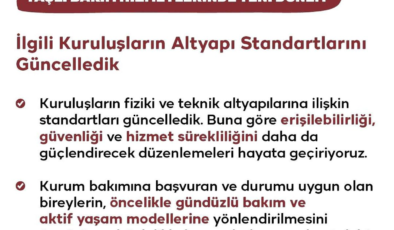 Bakanlıktan huzurevlerine yönelik yeni düzenleme
