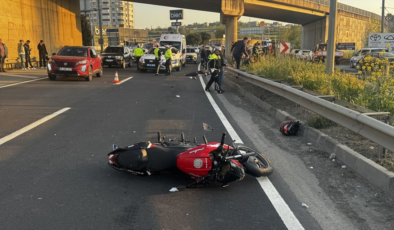 Tekirdağ'da motosikletin bariyerlere çarptığı kazada 1 kişi öldü