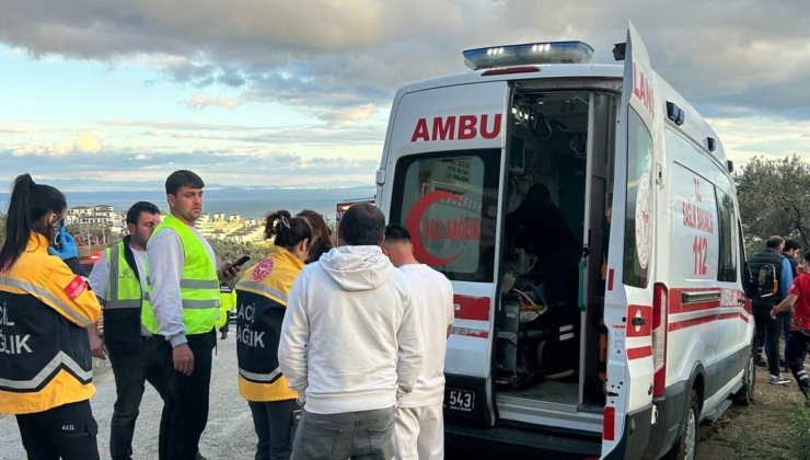 Çanakkale'de otomobil, uçurumdan dereye yuvarlandı: 1 yaralı