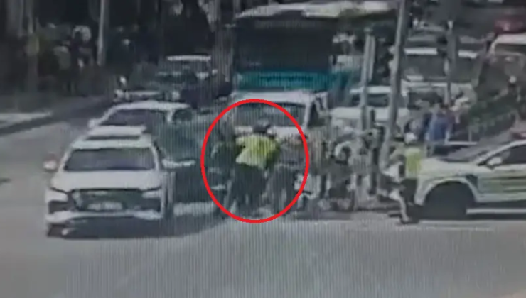 Motokurye, polislerin ‘heimlich’ manevrası ile hayata tutundu
