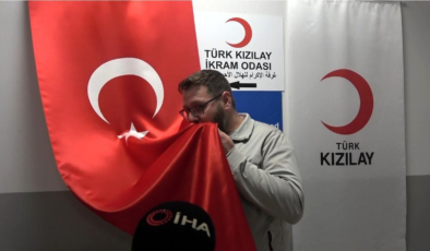 Kilis'te gönüllü dönüşte duygulandıran an