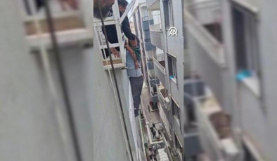 ŞANLIURFA'DA CAN PAZARI! Balkonda asılı kaldı: İşte o anlar…