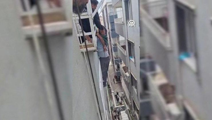 ŞANLIURFA'DA CAN PAZARI! Balkonda asılı kaldı: İşte o anlar…