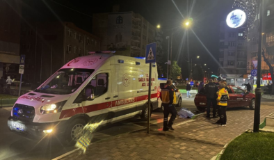 Kırklareli'de otomobilin çarptığı yaya hayatını kaybetti