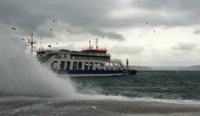 Marmara’da fırtına. Deniz otobüsü seferleri iptal