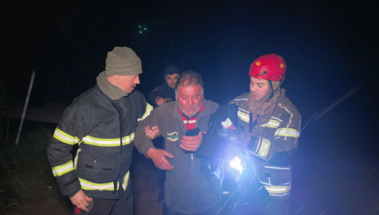 Bursa’da dere taştı, çiftlik sahibi son anda kurtarıldı: ”Her şeyim gitti”