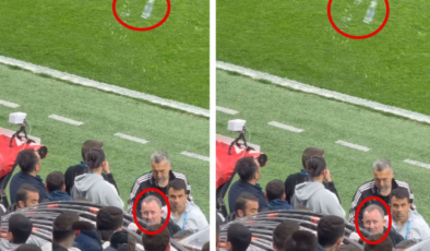 Beşiktaş taraftarı Sergen Yalçın'a su şişesi fırlattı