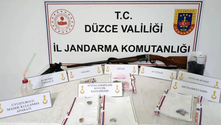 Düzce'de jandarmadan uyuşturucu operasyonu