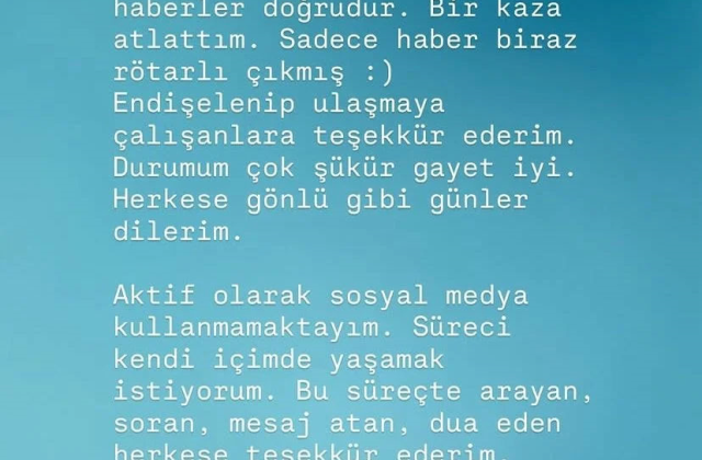 Güllü'nün oğlu Tuğberk Yağız Gülter kaza geçirdi