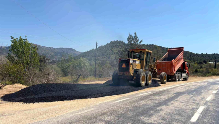 Bilecik'te tehlikeli yol genişletildi