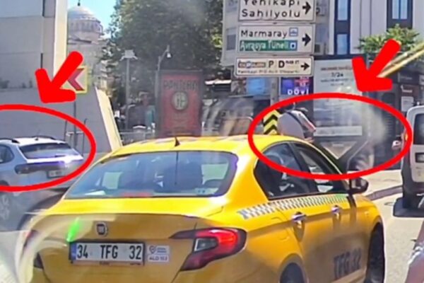 İstanbul’da trafik magandası aracın camını yumrukladı: Sürücüyü darbetti